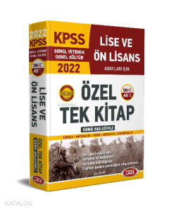 KPSS Lise ve Ön lisans Konu Anlatımlı Tek Kitap