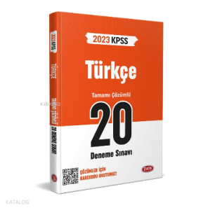 KPSS Türkçe 20 Deneme Sınavı Karekod Çözümlü