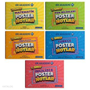 Kr Akademi 7. Sınıf Poster Notlar Seti