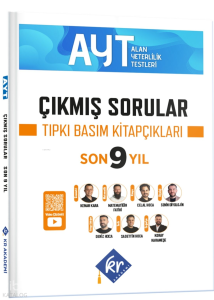 KR Akademi AYT Çıkmış Sorular Son 9 Yıl Tıpkı Basım Kitapçıkları
