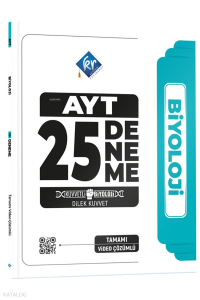 Kr Akademi Dilek Hoca Kuvvetli Biyoloji AYT Biyoloji Video Çözümlü 25 Deneme