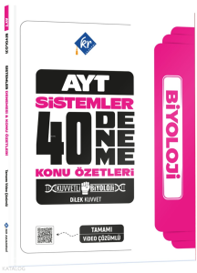 KR Akademi Kuvvetli Biyoloji AYT Biyoloji Sistemler 40 Deneme Konu Özetleri