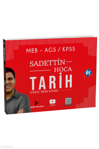 KR Akademi Sadettin Hoca MEB AGS KPSS Tarih Video Ders Kitabı