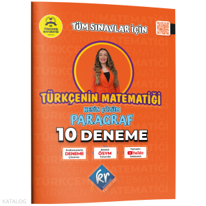 KR Akademi Yayınları Gamze Hoca Türkçenin Matematiği Tüm Sınavlar İçin Paragraf 10 Deneme