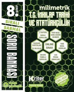 Kriter Akademi Yayınları İnkılap Tarihi Soru Bankası- 8. Sınıf