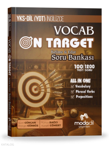 Modadil Yayınları YKSDİL (YDT) Vocab On Target Kelime & Edat Soru Bankası
