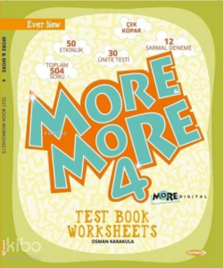 More & More 4. Sınıf  Englısh Worksheets & Test Book