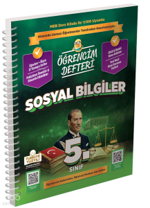 Murat Yayınları 5.Sınıf Sosyal Bilgiler Öğrencim Defteri