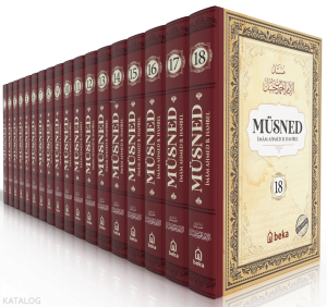 Müsned 18 Cilt Takım (Ciltli - Arapça Metinli)