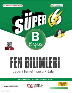 Nitelik Yayınları 6. Sınıf Süper Fen Bilimleri Beceri Temelli Soru Kitabı (B)