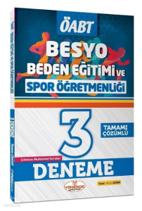 ÖABT BESYO Beden Eğitimi ve Spor Öğretmenliği 3 Deneme Çözümlü