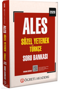 Öğreti Akademi 2026 ALES Sözel Yetenek Türkçe Tamamı Çözümlü Soru Bankası