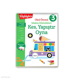 Okul Öncesi Makas Etkinlikleri Kes, Yapıştır, Oyna 3. Seviye