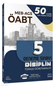 Ömür Hoca Uzaktan Eğitim Yayınları ÖABT MEB-AGS Türkçe Öğretmenliği Disiplin 5 Deneme Çözümlü