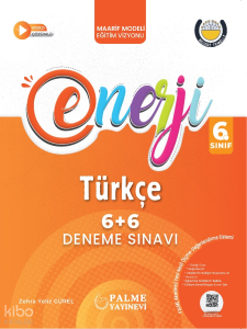 Palme Yayınları 6. Sınıf Enerji 6+6 Türkçe Deneme Sınavı