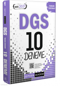 Pegem Akademi 2027 DGS Tamamı Çözümlü 10 Deneme