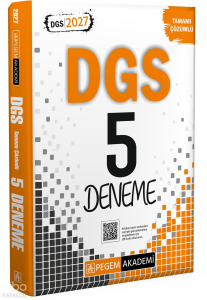 Pegem Akademi 2027 DGS Tamamı Çözümlü 5 Deneme
