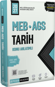 Pegem Akademi 2027 MEB AGS Konu Anlatımlı Tarih