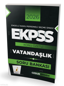 Pelikan Yayınevi 2026 E-KPSS Vatandaşlık Konu Özetli Soru Bankası