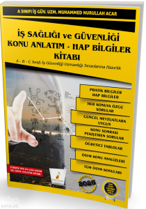 Pelikan Yayınevi İş Sağlığı ve Güvenliği İSG Konu Anlatım - Hap Bilgiler Kitabı