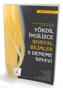 Pelikan Yayınevi YÖKDİL İngilizce Sosyal Bilimler 5 Deneme Sınavı