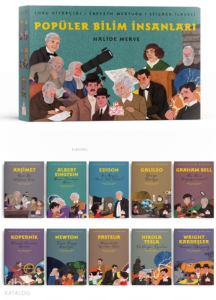 Popüler Bilim İnsanları (10 Kitap);Soru Kitapçığı + Ebeveyn Mektubu + Sticker İlaveli