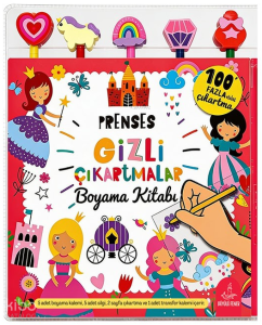 Prenses Gizli Çıkartmalar Boyama Kitabı Seti