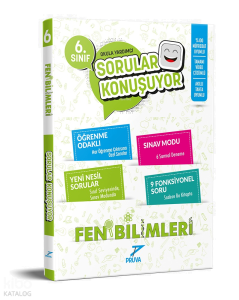Pruva Akademi 6.Sınıf Fen Bilimleri Sorular Konuşuyor Soru Bankası