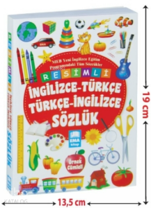 Renkli Resimli İngilizce Türkçe Sözlük;MEB Yeni İngilizce Eğitim Programındaki Tüm Sözcükler - Örnek Cümleli