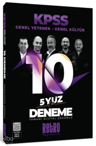 Retro 2026 KPSS Genel Yetenek Genel Kültür 5Yüz 10 Deneme Çözümlü