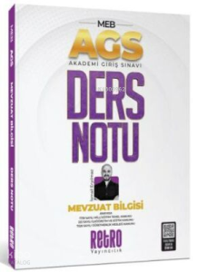 Retro Yayıncılık AGS Mevzuat Bilgisi Ders Notu