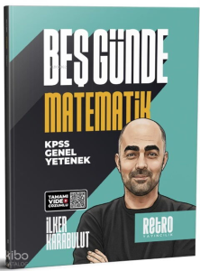 Retro Yayıncılık KPSS Genel Kültür Matematik Beş Günde Kamp Kitabı