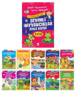 Sevimli Hayvancıklar Öykü Dizisi Düz Yazılı; (10 Kitap Takım - Büyük Boy)