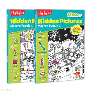 Sticker Hidden Pictures Macera Puzzle 2'li Set