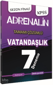 Tercih Akademi Adrenalin KPSS Vatandaşlık Tamamı Çözümlü 7 Deneme