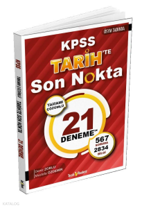 Tercih Akademi KPSS Tarihte Son Nokta 21 Çözümlü Deneme
