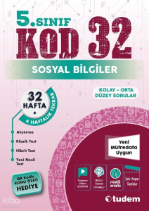Tudem 5. Sınıf Sosyal Bilgiler Kod 32