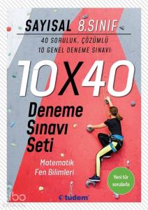 Tudem Yayınları 8. Sınıf LGS Sayısal 10x40 Deneme Sınavı Seti Tudem 