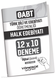 Türk Dili ve Edebiyatı Öğretmenliği Halk Edebiyatı 12x10 Deneme Çözümlü
