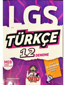Tüyo Hoca LGS 8. Sınıf (1. DÖNEM) Türkçe 12 Deneme
