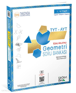 Üç Dört Beş 2027 YKS TYT AYT Geometri-1 Konu Anlatımlı Soru Bankası