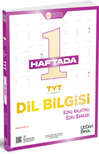 Üç Dört Beş Yayınları 1 Haftada TYT Dil Bilgisi
