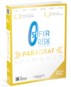 Üç Dört Beş Yayınları Paragraf Sıfır Risk