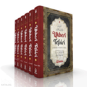 Ukberi Tefsiri Et Tibyan Fi İrabil Kuran (6 Cilt Takım)