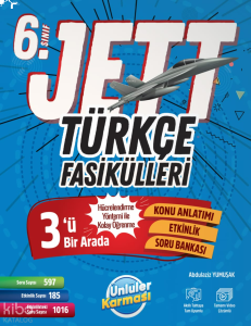 Ünlüler Karması Yayınları 6.Sınıf Jett Türkçe Fasiküller Soru Bankası
