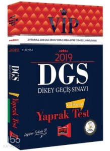 Yargı - Vıp Dgs Çek Kopartlı Yaprak Test 2019 Yeni