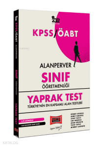 Yargı Yayınları 2022 ÖABT AlanPerver Sınıf Öğretmenliği Yaprak Test