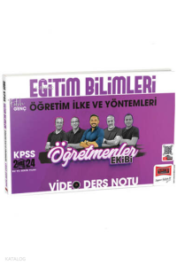 Yargı Yayınları 2024 KPSS Eğitim Bilimleri Öğretim İlke ve Yöntemleri ÖYT Öğretmenler Ekibi Video Ders Notları