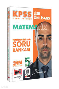 Yargı Yayınları 2024 KPSS Lise Ön Lisans 5Yüz Ekibi Matematik Tamamı Çözümlü Soru Bankası