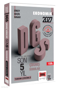 Yargı Yayınları 2027 DGS Sayısal-Sözel Yetenek Tamamı Çözümlü Son 5 Yıl Çıkmış Sorular Ekonomik Seri